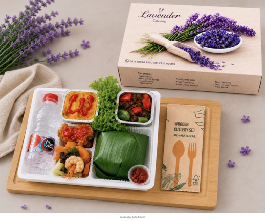 Nasi Sapi Lada Hitam Lavender Catering